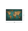 Πίνακας World Map 70x100εκ.